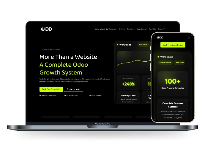 Website van WiDD Digital Labs, gebouwd door Dooscale